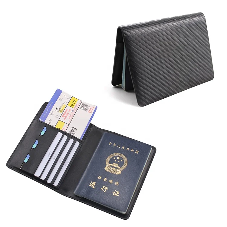 Hot sale cheap travel rfid blocking custom logo slim passport holder wallet with SIM card