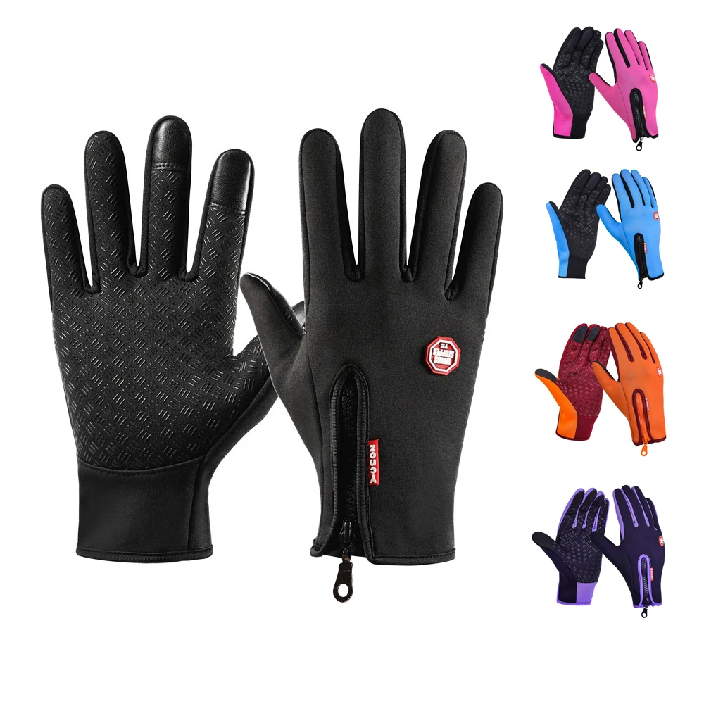 Waterproof Full Finger Cycling Gloves Winter Touchscreen Gloves