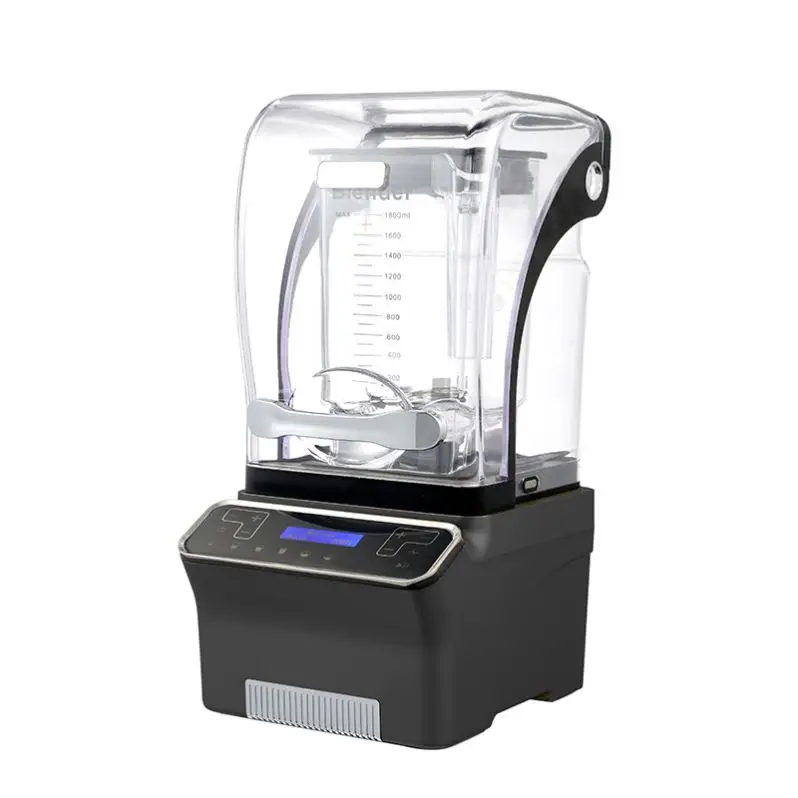 Quiet Commercial High Speed Blender Sound Proof Cover Electric Professional Blender Large Industrial Blender