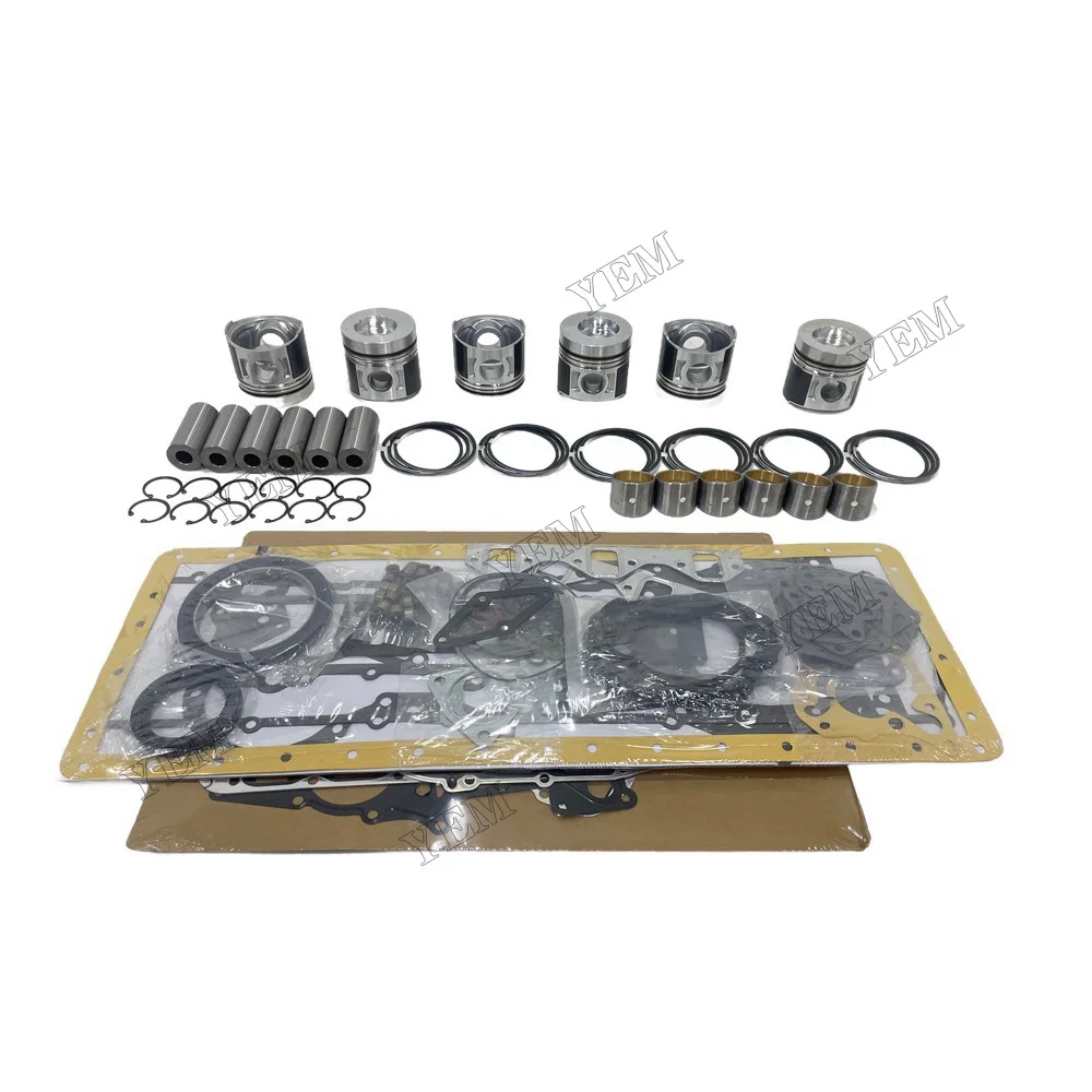 Engine Rebuilding Kit With Cylinder Gaskets Piston Rings Compatible for Caterpillar 3066 Universal Engine Parts 3