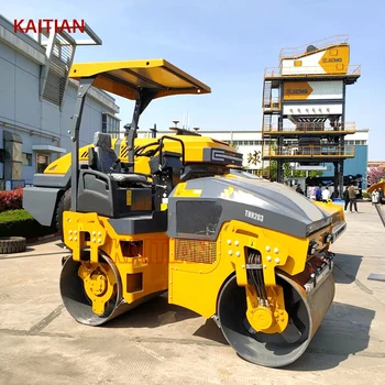 Walking Type Double Drum Vibratory Roller Diesel Engine Thr203 Small Road Roller Compactor