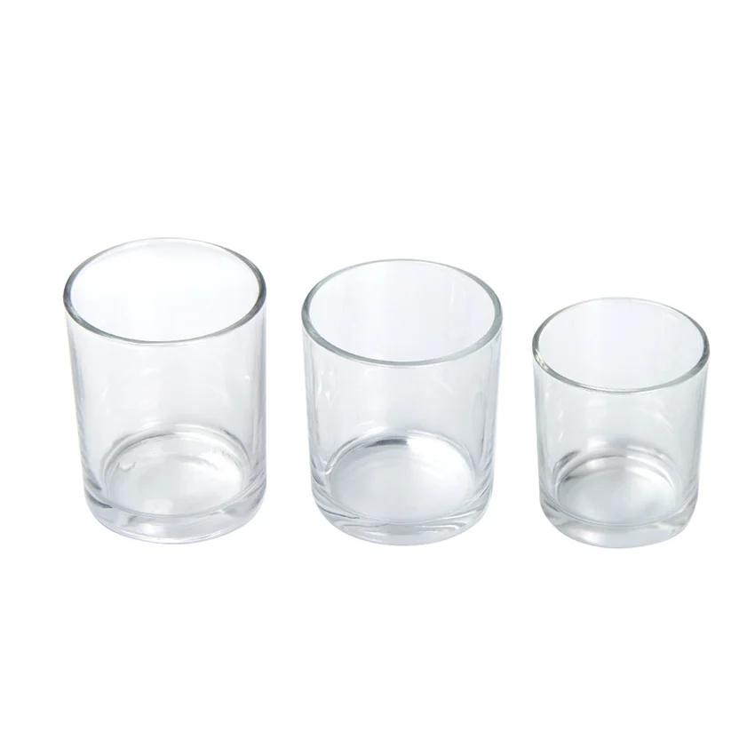 top seller transparent clear candle jars