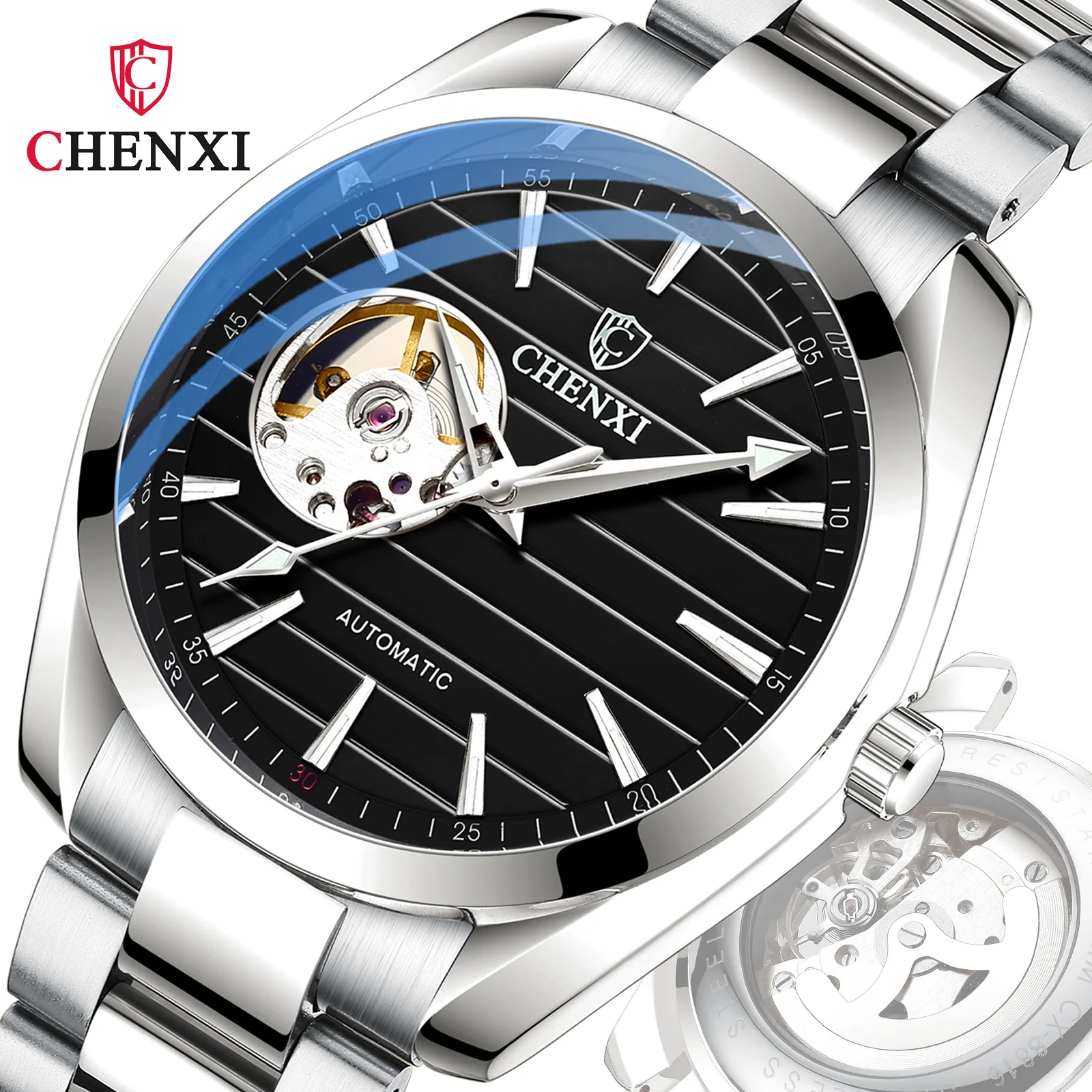 Chenxi 8806 Luxury Men's Mechanical Watch - Automatic Stainless