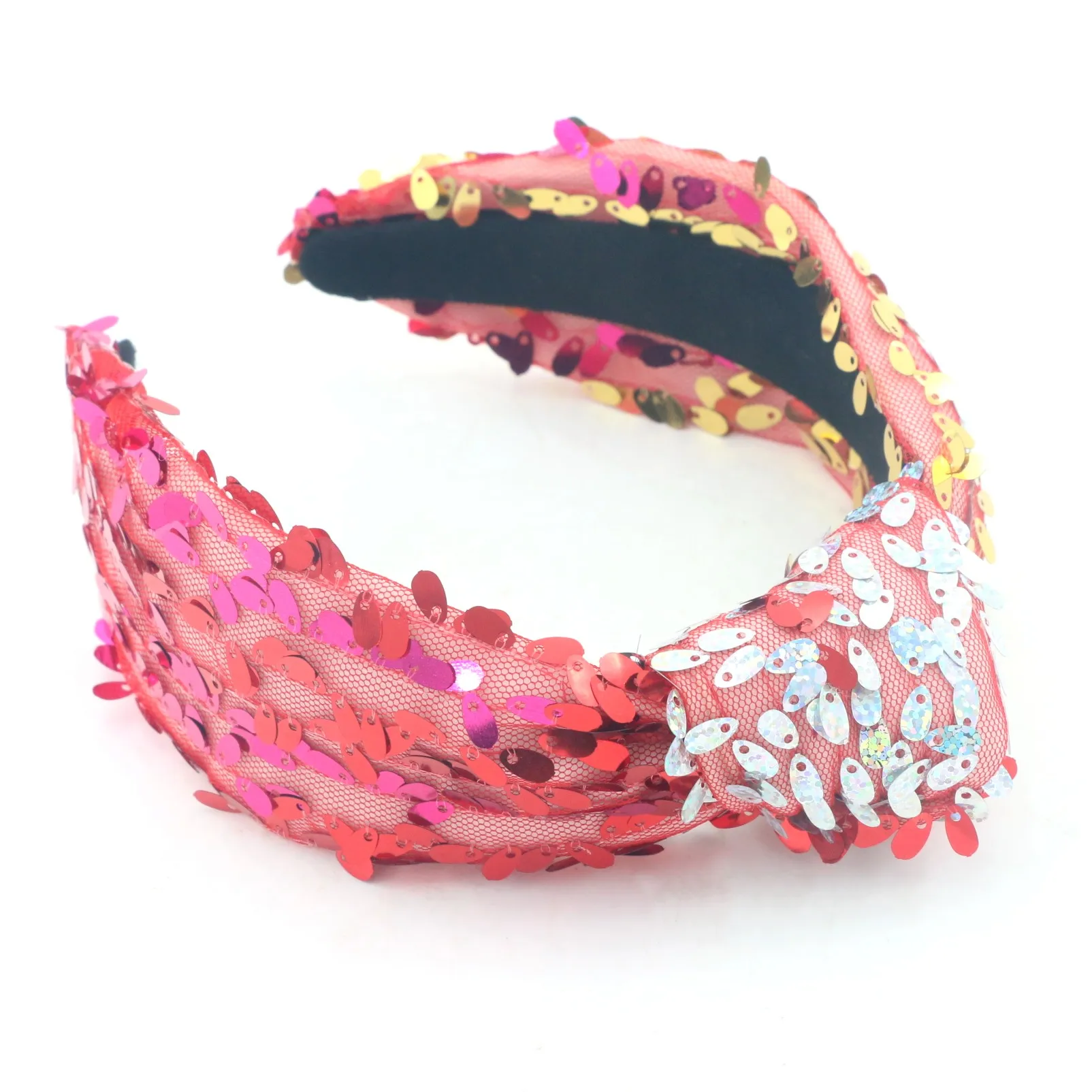 Designer Sequin Jewel Custom Padded Luxury Headband For Women