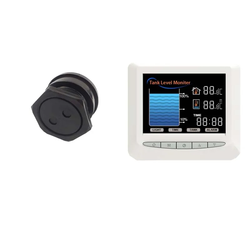 Ultrasonic Sensor with Temperature Display Over Head Tank Water Level Sensor