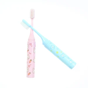 New Style Round Cute Kids Toothbrush Portable and Foldable Travel Folding Tooth Brush Cartoon Style Lovely