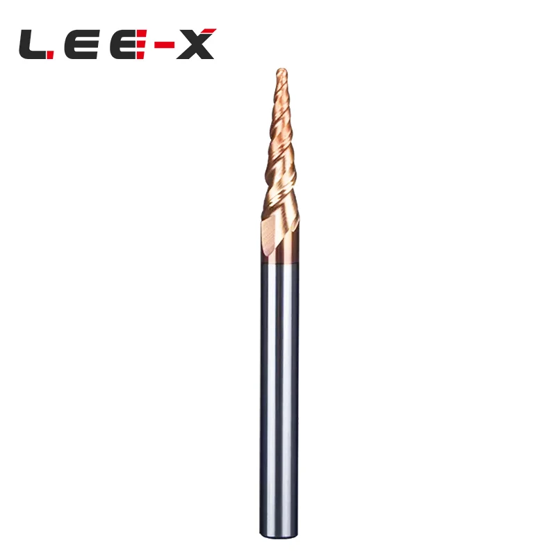 Leex Taper Ball Nose End Mill 4mm 50mm Tapered Ball Nose End Mills For