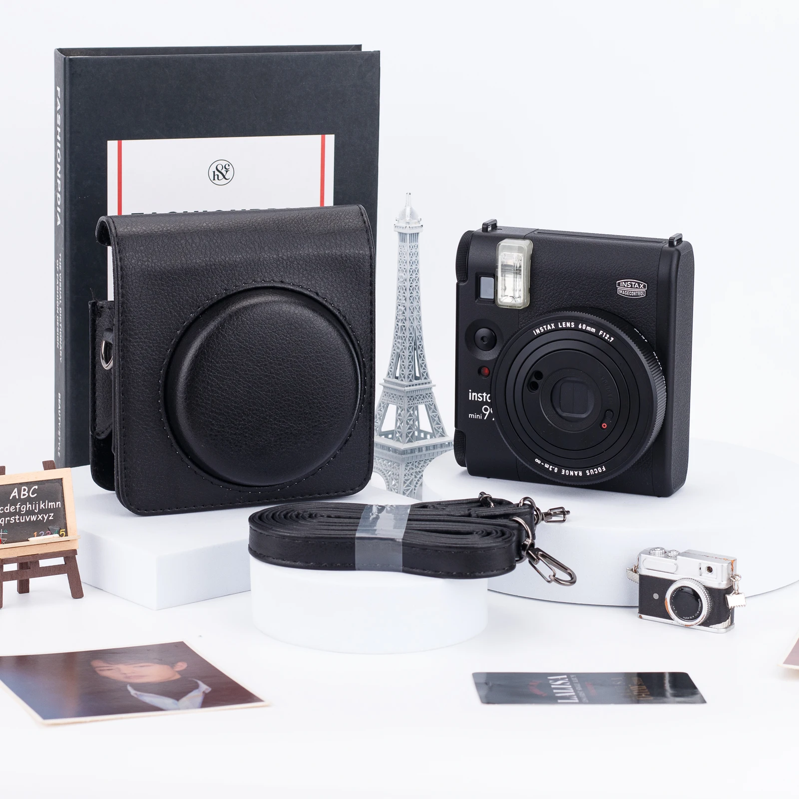 Instax Camera Case for Instant Mini 99 Camera Mini 99 PU Leather Bag with Adjustable Shoulder Strap