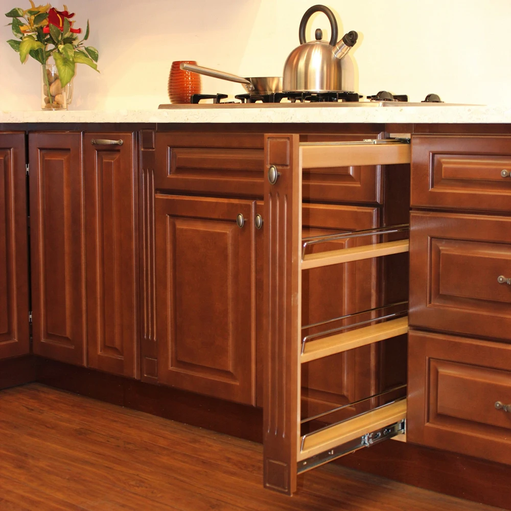 Vietnam Wholesale Ready Made Wooden Shaker Espresso Rta Kitchen