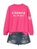 B004-สีแดงกุหลาบ-ขาว ตารางสี-ลายพิมพ์แขน