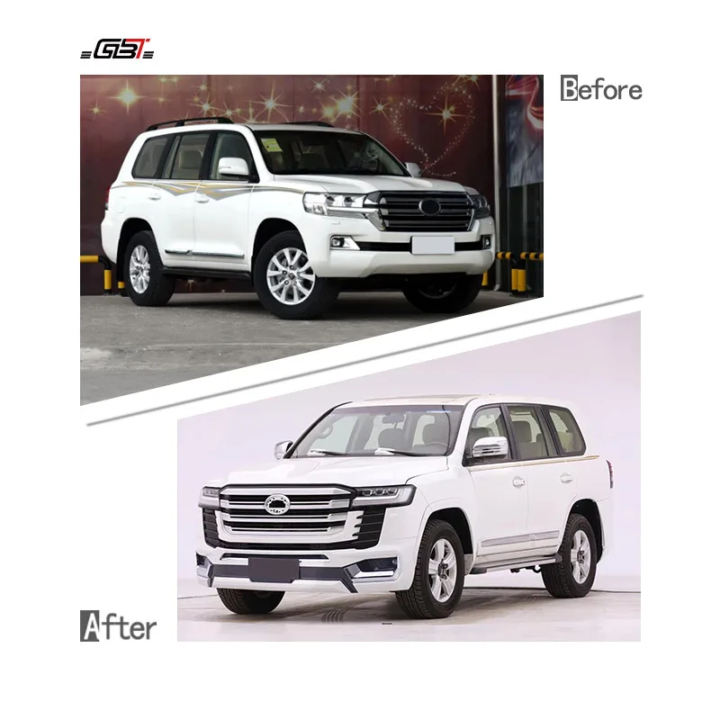 GBT Popular Land Cruiser 200 to LC300 Bumper Headlight Body Kit Tuning Parts for 2008-2020 Toyota LC200 Upgrade Conversion Kit