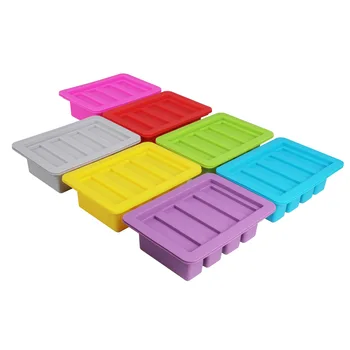 Non-Stick And Flexible Rectangle Multi Use Food Grade Custom Butter Silicone Tray Mold Cake Mold With Lid
