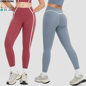 XW-ECK2101-2 Hot Selling Yoga High Waist Gym Clothing Slimming Activewear Butt Lifting Leggings for Women High Quality