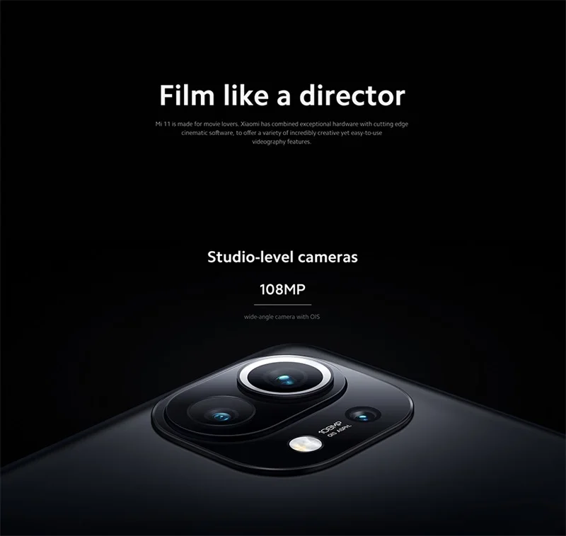 Глобальная версия смартфона Xiaomi Mi 11 8 ГБ ОЗУ 256 Гб ПЗУ 888 Восьмиядерный 55 Вт Быстрая зарядка 120 Гц AMOLED оригинальный Xiaomi