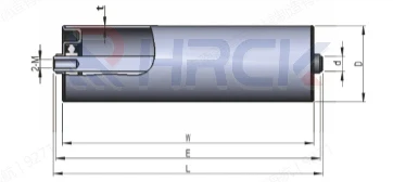 Hongrui High Quality Zinc Plated Carbon Steel Double Sprocket Conveyor Roller manufacture