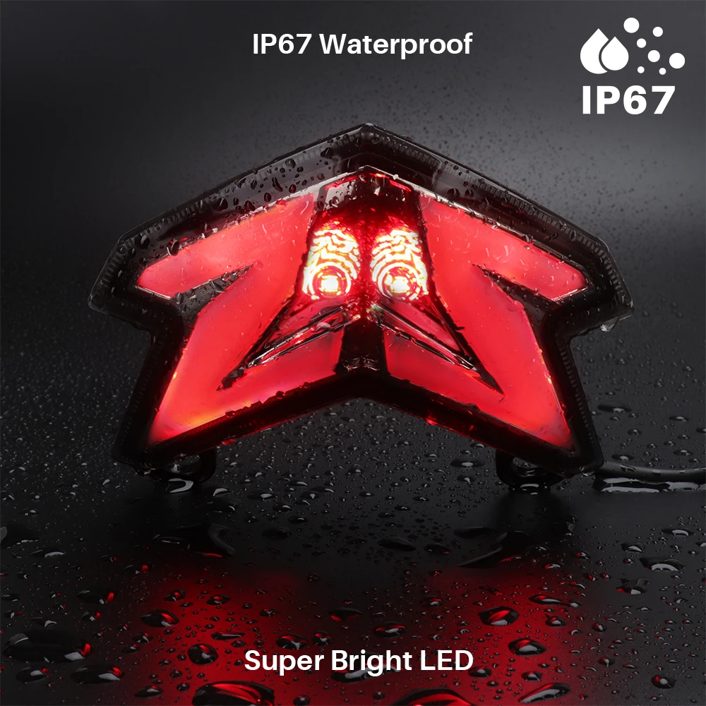 LED Integrated Tail Light for Kawasaki Z800 Ninja Z125 ZX-6R 636