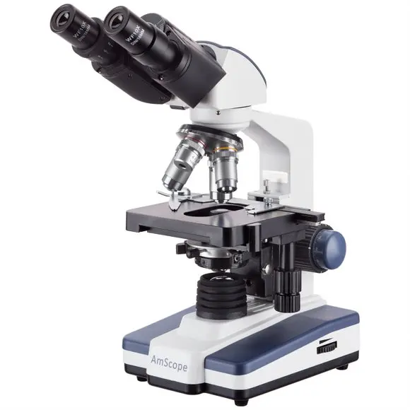 Amscope 40x-2500x Led Lab Binocular Compound Microscope W  3d Stage 