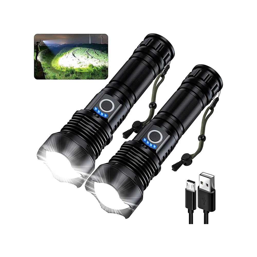 Taikoo Waterproof Long Range Brightest Rechargeable Flashlights High