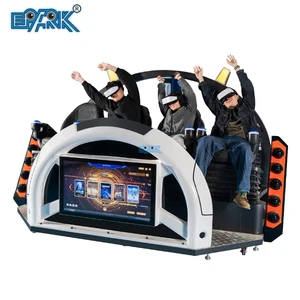 4 Person VR Cinema 9d Vr Simulator Cinema 4 Players Coin Operated Vr Panda Adventure Cinema