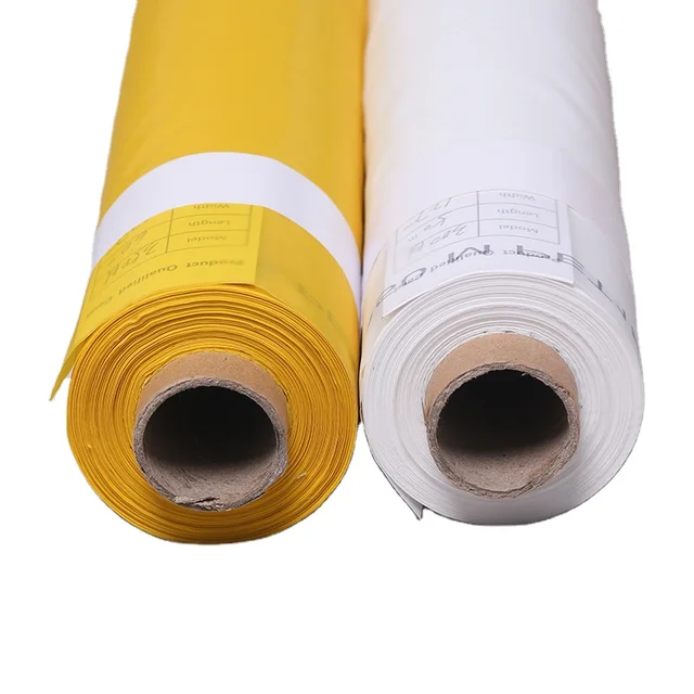 White Yellow Stainless Steel Wire Mesh Polyester Silk Screen Printed Clothing Patterns Metal Filters Plain Punching Cutting