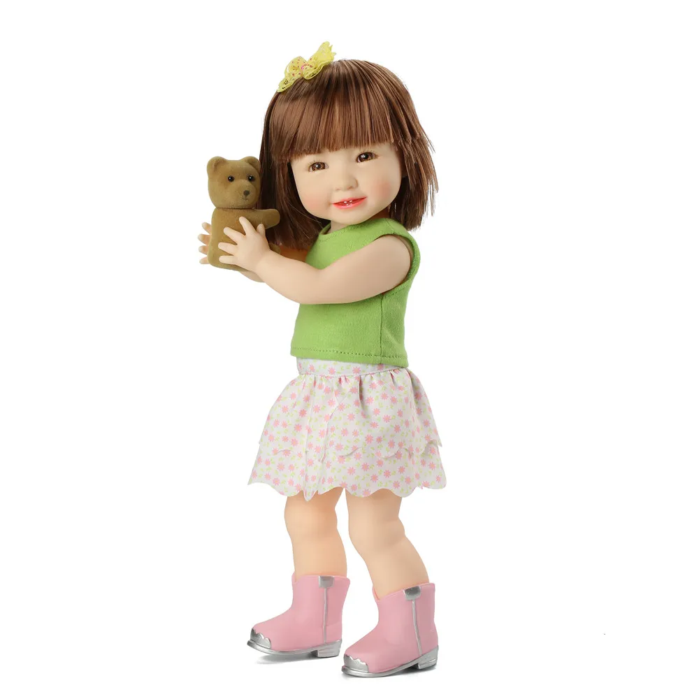 Cute Design Cool Little Girl 14 Inch Western Cowboy Reborn Doll