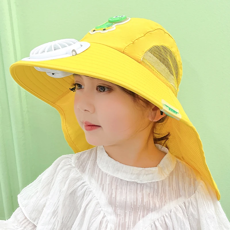 animal patch cute sun hat with