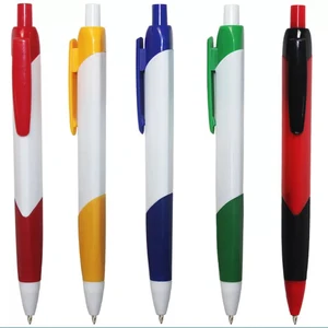 Wholesale High Quality Business  Promotion Plastic Ball Pen  with Custom Logo  Color Plastic Advertising Click Ballpoint Pen