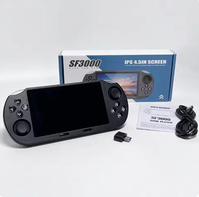 SF3000 Retro Handheld Game Console Machine 4.5 Inch IPS Screen Games Kids Wireless Mini Portable Everdrive Player for Gameboy
