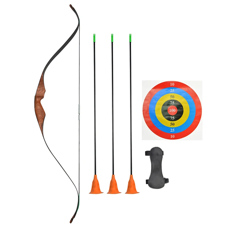 Children's Wooden Recurve Bow Set For Indoor & Outdoor Play Children's Wooden Recurve Bow Set For Indoor & Outdoor Play