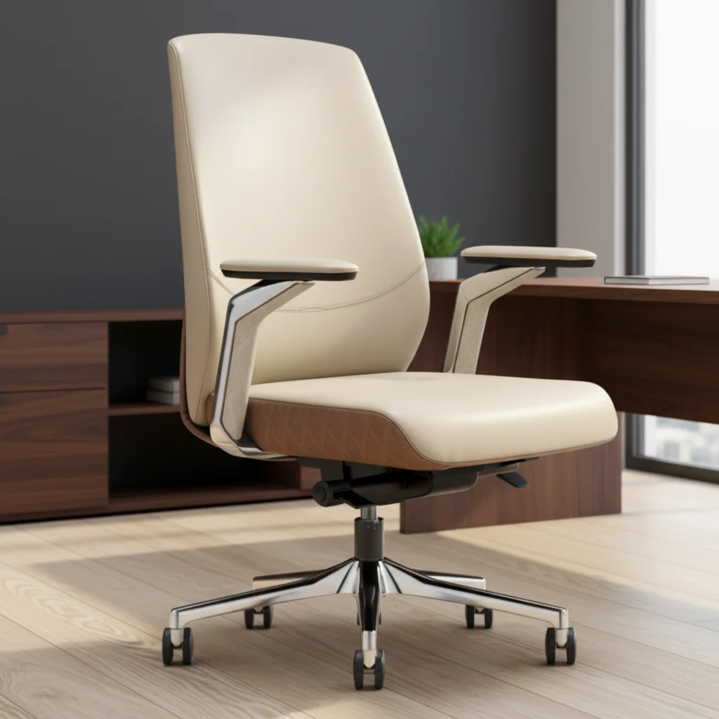 Business Class Heavy Duty Ergonomic Executive Mesh Office Chair with Steel Base and Adjustable Height 5