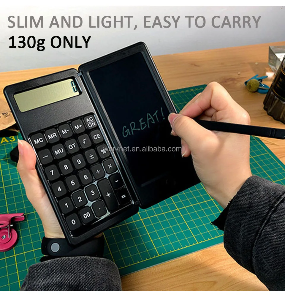 Calculator Foldable With Lcd Writing Tablet,5.5 Inch Digital Drawing ...