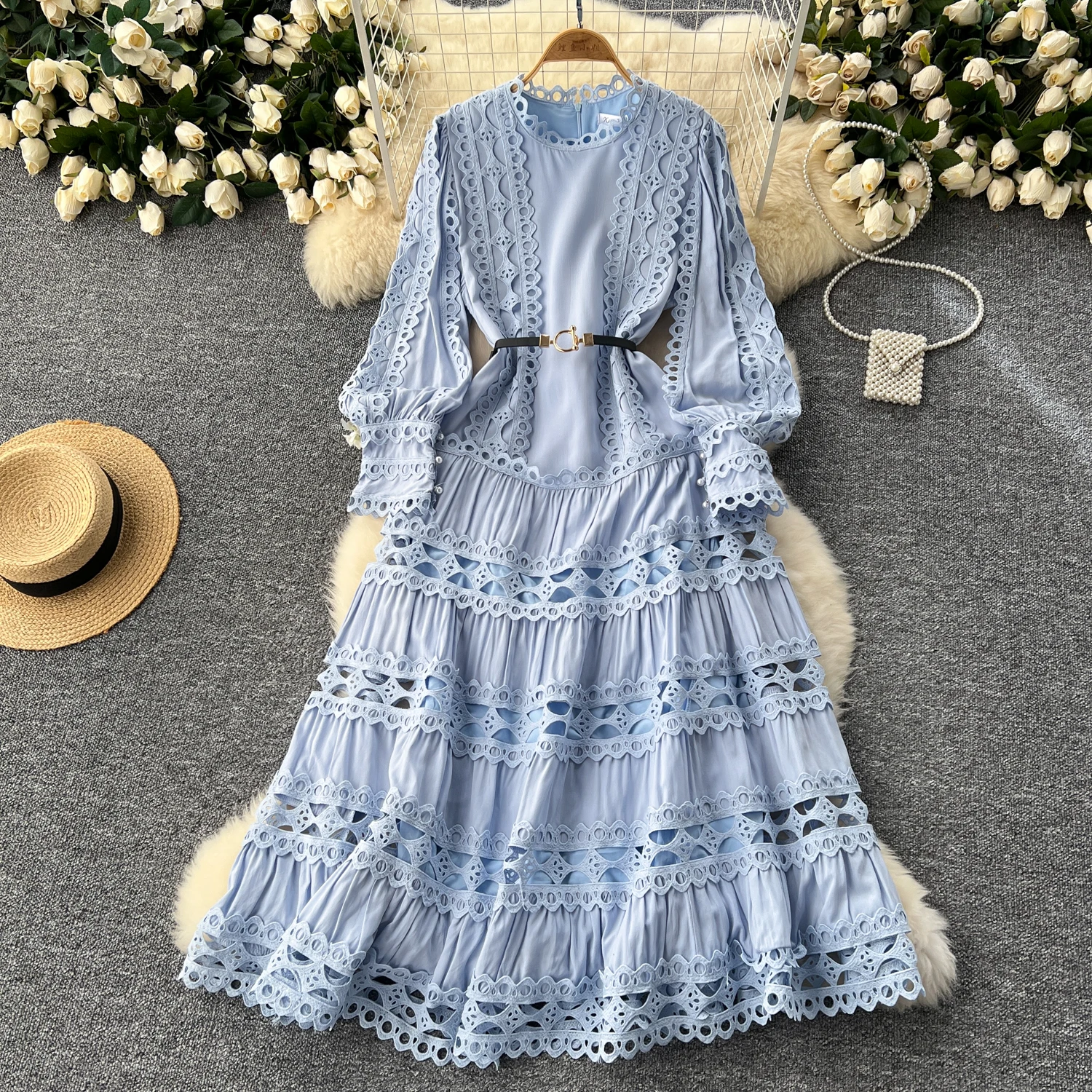 sachin and babi light blue dress Prom Dresses 2026 - Long & Short Prom Gowns main image 1