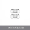 Diamantes blancos plateados