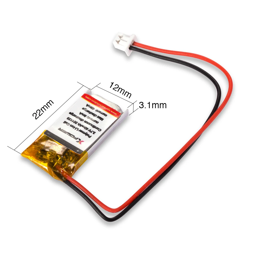 Ultra Small 3.7v 40mah Lithium Polymer 301120 for Bluetooth Tracker