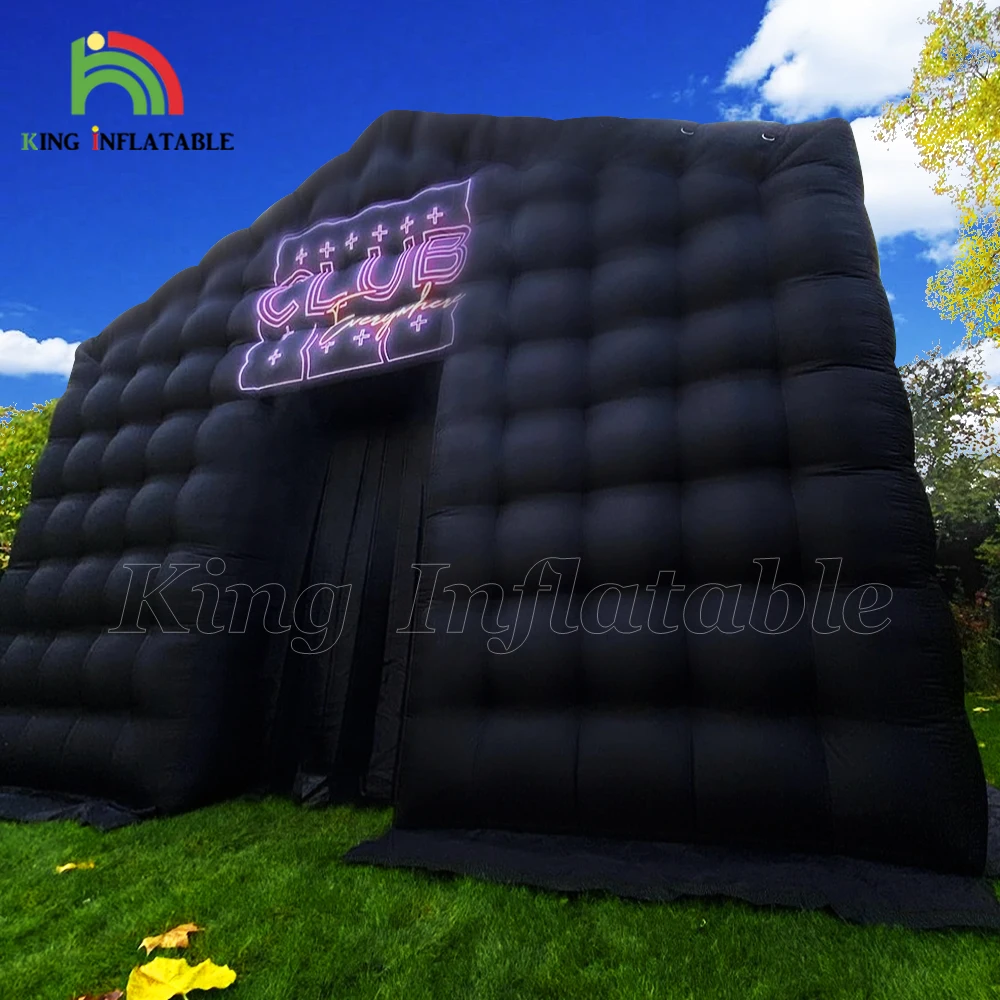 Black Oxford Fabric Inflatable Tent Blowup Nightclub Parties Outdoor ...