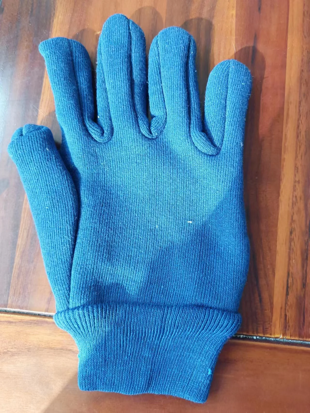Cotton Yarn Knitted Gloves Construction Hand Thickening Industrial Gardening Knitted Cotton Gloves