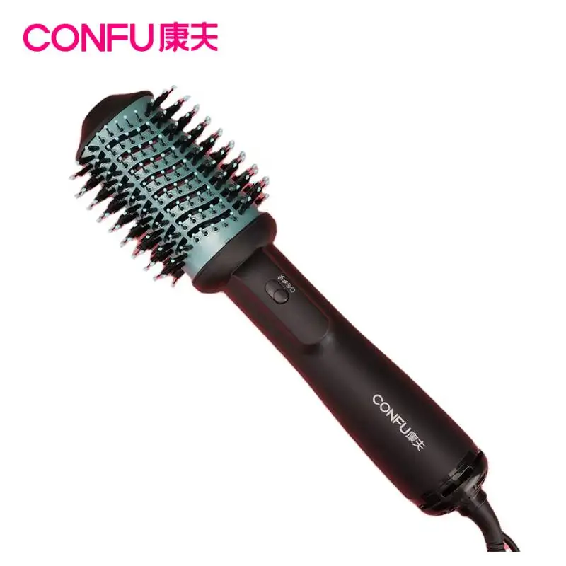 CONFU KF-3146 Electric Bristle Hair Brush with 3 Temperature Settings for All Hair Types-Household Use