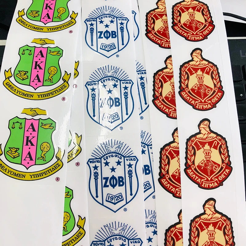 Waterproof Strong Adhesive Packing Use Washable Durable Vinyl Transfer Dtf Labels Custom Logo Printed UV Transfer Stickers