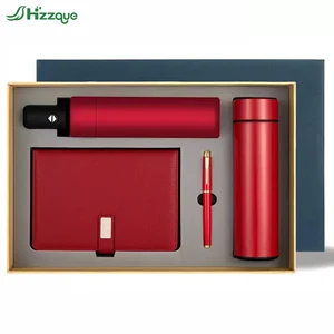 Customized Logo New Gift Set Thermos Cup and Metal Pen Notebook Corporate Gift Set for Promotion Gift Set