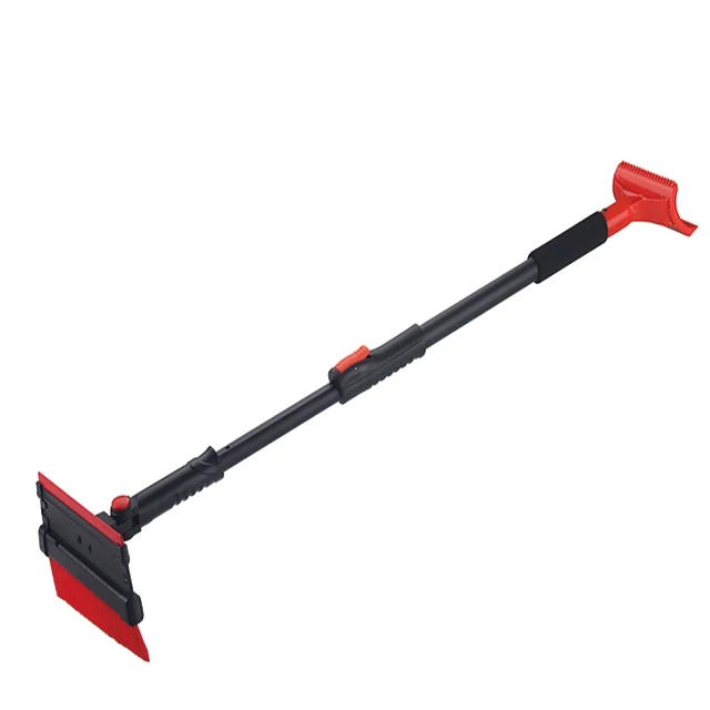 Аксессуары для ухода за автомобилем Телескопический автомобиль сверхмощный выдвижной снег щетка с скребок льда