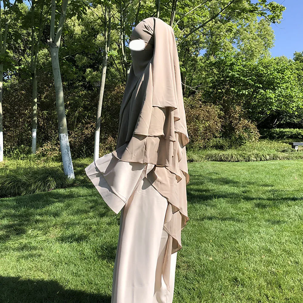 Ramadan Eid Mubarak Niqab Khimar Abaya Dubaï Turquie Islam Musulman Prière Vêtements Femmes