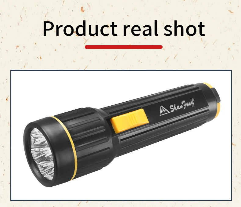 LED Energy-Saving Strong Light Flashlight Household Power Outage