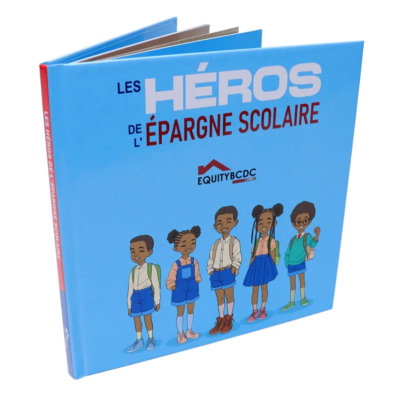 Custom Hard Cover Book Paper & Paperboard Material Hardcover Books Catalogue Printing Brochure Children Textbook Booklet