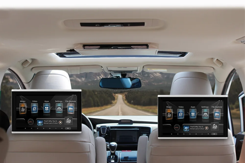 Jmance Android Car Monitor 9 Inch Back Seat Taxi Publicidad Touch