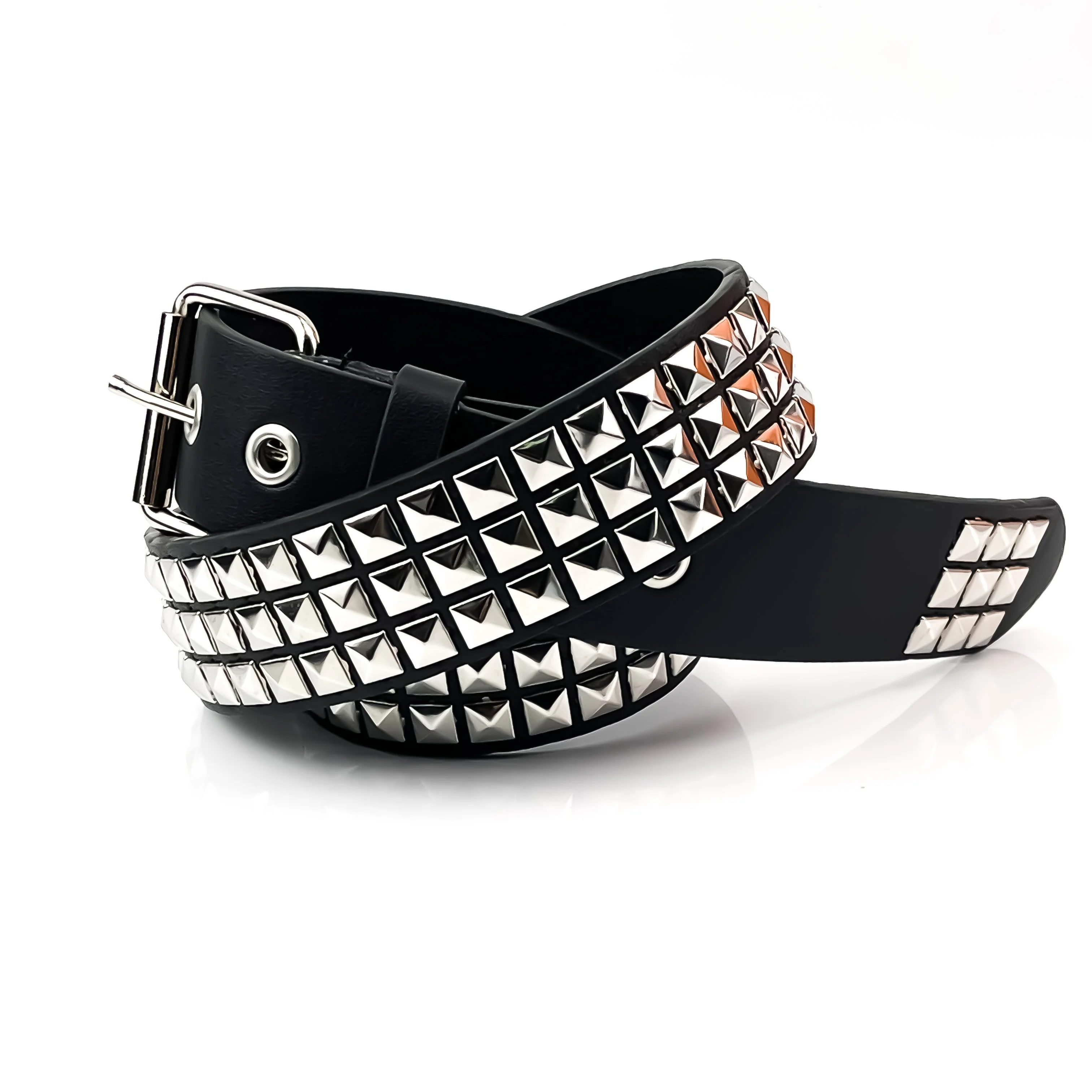 Пояс-пирамида из искусственной кожи 2023