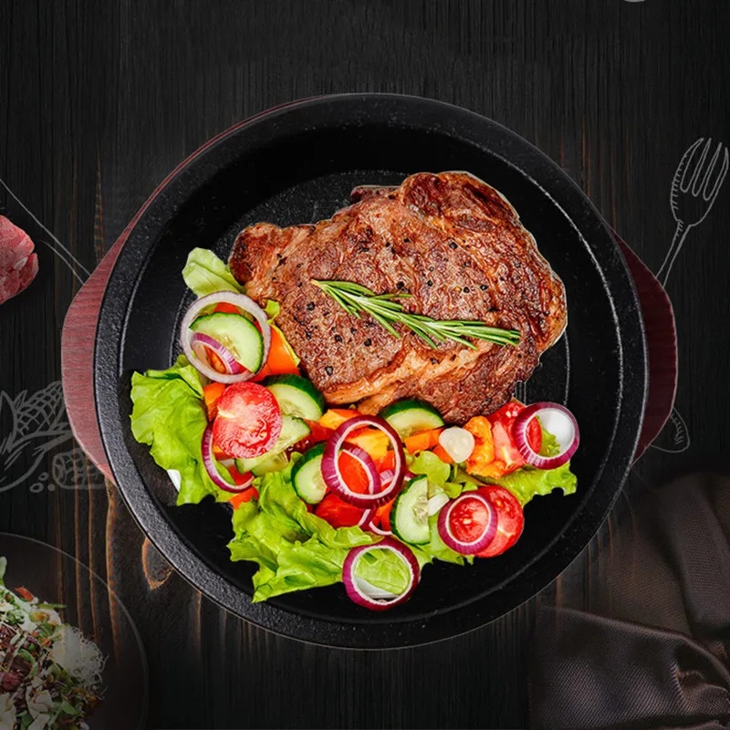 Hot Plate Steak Sizzle Plate Cast Iron Hot Sale Christmas Cookware
