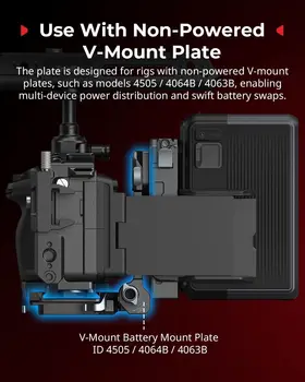 For SmallRig Compact V Mount Battery Plate D-Tap USB-C Supply LCD Screen Protector Rig for Mirrorless/DSLR Cameras NEEWER Mount detail image