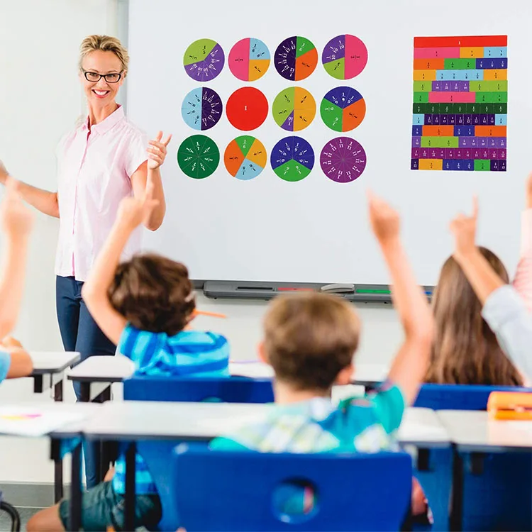 102pc/set Junior Learning Fraction Bricks - Magnetic Activities Learning Set math Fraction Learning set