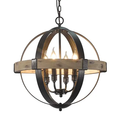 Buy Farmhousr Orb Chandelier,Circle Orb 