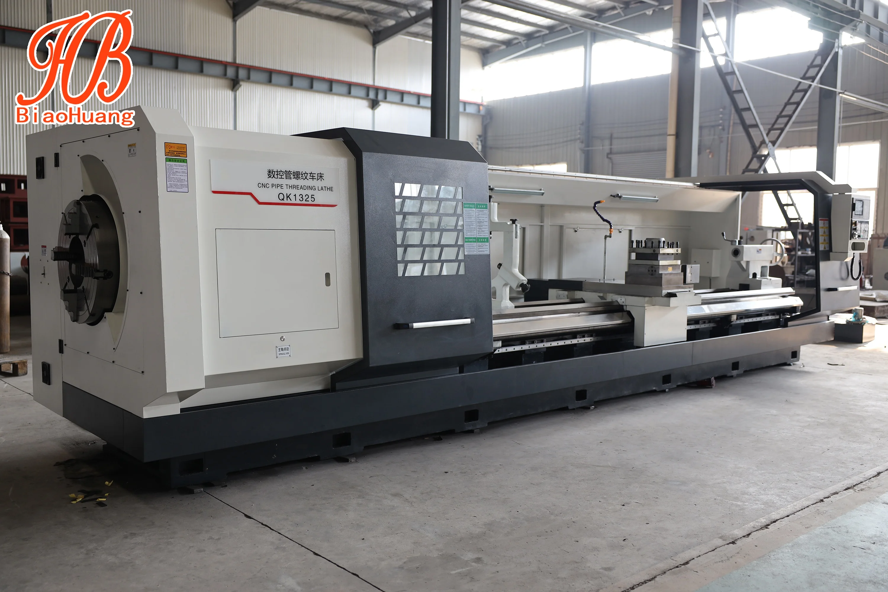 Oil Pipe CNC Threading Lathe QK1325A for Turning Steel Wire Automatic Pipe Threading Lathe Metal Processing